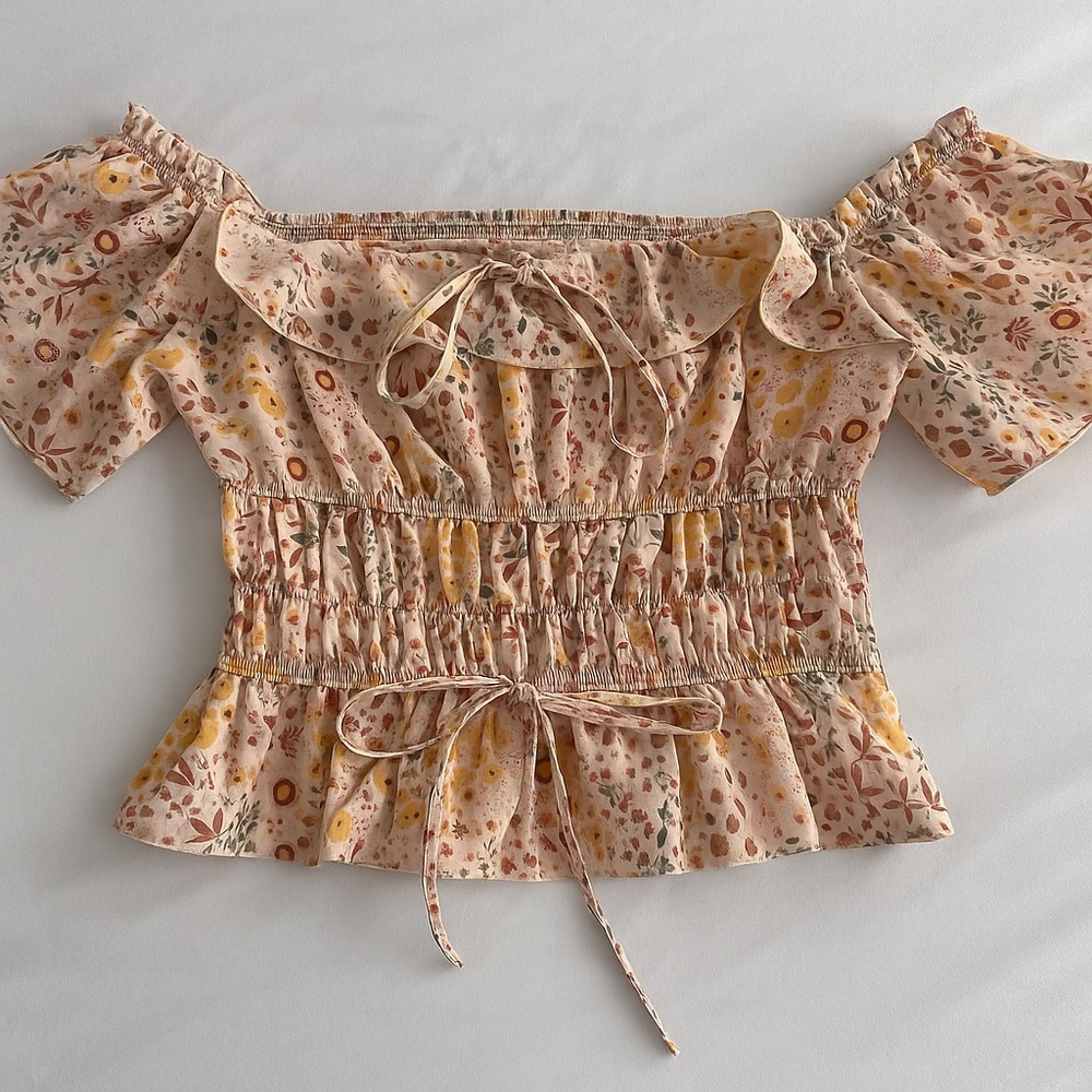 Floral Off-Shoulder Blouse